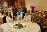 Hashim Djojohadikusumo Lantik Pengurus Srikandi Jaga Desa Se-Indonesia di Ballroom The Djakarta Theater, Jakarta, pada Jumat 3 Juli 2026 malam. (Foto: Lombokini.com/Tamrin).