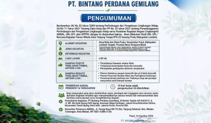 PT Bintang Perdana Gemilang.