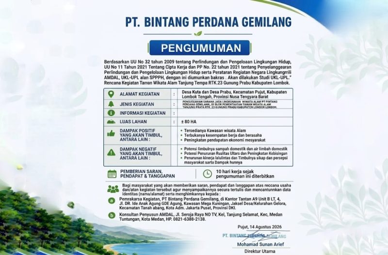 PT Bintang Perdana Gemilang. [Foto: Istimewa]