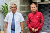 Wakil Ketua DPD PDI Perjuangan, H Ruslan Turmuzi dan anggota DPRD NTB Abdul Rahim menyampaikan sikap kritisnya terhadap jawaban BPK atas pergeseran BTT APBD 2025. (Foto: Lombokini.com/Istimewa)