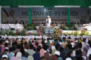 Puluhan ribu jamaah mengikuti puncak Hultah NWDI ke-91 dan Haul ke-29 Al-Maghfurlah Maulana Syaikh TGKH. Muhammad Zainuddin Abdul Madjid dengan memadati GOR dan Lapangan Utama YPH PPD NWDI Pancor, Lombok Timur, NTB, Ahad (13/9/2026). (Foto: Lombokini.com)
