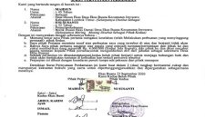Surat Pernyataan Perdamaian.