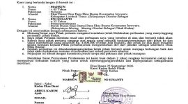 Surat Pernyataan Perdamaian.