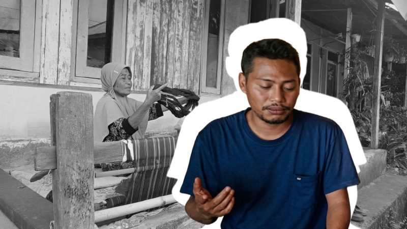 Rolansyah saat diwawancarai di kediamannya (doc. lombokini.com)