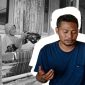 Rolansyah saat diwawancarai di kediamannya (doc. lombokini.com)