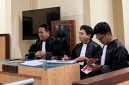 Penanggung Jawab Posbakum Sorenggana Law Firm Herman Sorenggana, S.H., M.H. (kanan) bersama Tim Sorenggana Law Firm. (Foto: Lombokini.com/Istimewa)