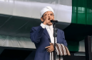 Ketua Umum PB NWDI Dr. KH Muhammad Zainul Majdi (TGB) berpidato pada peringatan Hultah ke-91 NWDI di Pancor, Lombok Timur, Ahad (13/9/2026). (Foto: Lombokini.com)