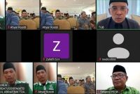 Ketua Umum PB NWDI Dr. Muhammad Zainul Majdi (TGB) membuka Musyawarah Wilayah (Muswil) II NWDI Sulawesi Barat di Mamuju Tengah secara daring melalui Zoom, Ahad (27/9/2026). (Foto: Lombokini.com/Istimewa)