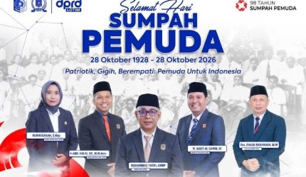 Selamat Hari Sumpah Pemuda ke-98 yang jatuh pada Rabu, 28 Oktober 2026.