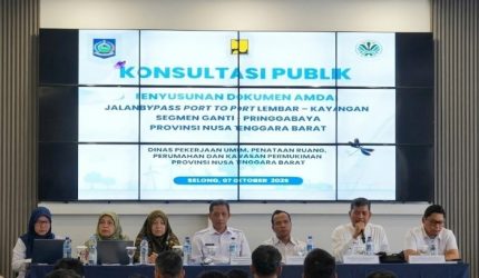 Bypass Lembar-Kayangan Masuk Tahap Amdal, Konsultasi Publik Digelar di Lombok Timur